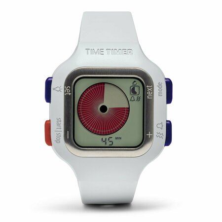 Time Timer Time Timer Watch, Small, Arctic White TTW8YB-SML-W